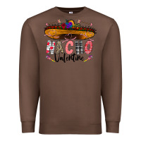 Chestnut festive sombrero and nacho art Premium Sweatshirt - CowhideDigitalArt