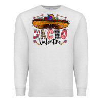 Oatmeal Heather festive sombrero and nacho art Premium Sweatshirt - CowhideDigitalArt