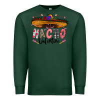 Sports Green festive sombrero and nacho art Premium Sweatshirt - CowhideDigitalArt