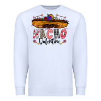 White festive sombrero and nacho art Premium Sweatshirt - CowhideDigitalArt