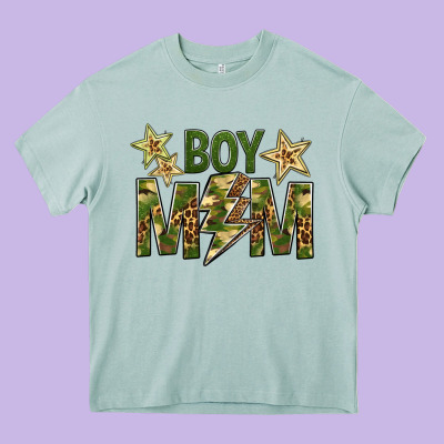 Boy Mom Heavy Core Tee Designed By Bundleandbundleshop