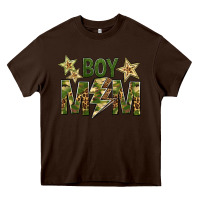 Chocolate Brown Boy Mom Heavy Core Tee - BundleAndBundleShop