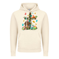 Vintage Artic Western Rabbit with Cross Easter Day Vintage Hoodie - HowdyJamesFarm