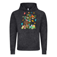Vintage Black Western Rabbit with Cross Easter Day Vintage Hoodie - HowdyJamesFarm