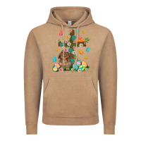 Vintage Coffee Western Rabbit with Cross Easter Day Vintage Hoodie - HowdyJamesFarm