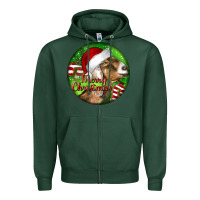 Sports Green Nubian Goat Christmas Zipper Hoodie - LillyAllenDesigns