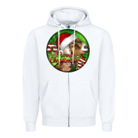 White Nubian Goat Christmas Zipper Hoodie - LillyAllenDesigns