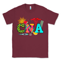 Burgundy cna summer Classic Tee - RanaPortraitStore