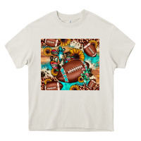 Cream football cactus sunflower Heavy Core Tee - JahusDesignShop