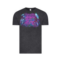 Vintage Black Fueled by crystals and coffee halloween Vintage Tee - NancyCooperArtShop