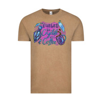Vintage Coffee Fueled by crystals and coffee halloween Vintage Tee - NancyCooperArtShop
