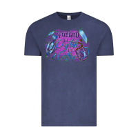 Vintage Denim Fueled by crystals and coffee halloween Vintage Tee - NancyCooperArtShop