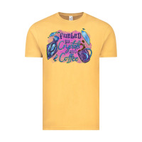 Vintage Mustard Fueled by crystals and coffee halloween Vintage Tee - NancyCooperArtShop