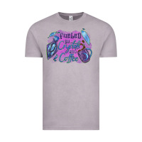 Vintage Zinc Fueled by crystals and coffee halloween Vintage Tee - NancyCooperArtShop