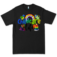 Black Childcare Life Premium Tee - LillyAllenDesigns