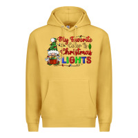 Antique Gold my favorite color is christmas lights Premium Hoodie - BundleAndBundleShop