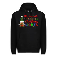 Black my favorite color is christmas lights Premium Hoodie - BundleAndBundleShop
