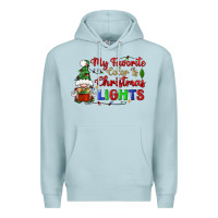 Blue Mist my favorite color is christmas lights Premium Hoodie - BundleAndBundleShop