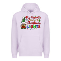 Lilac my favorite color is christmas lights Premium Hoodie - BundleAndBundleShop