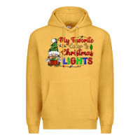 Mustard my favorite color is christmas lights Premium Hoodie - BundleAndBundleShop