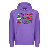 Purple my favorite color is christmas lights Premium Hoodie - BundleAndBundleShop