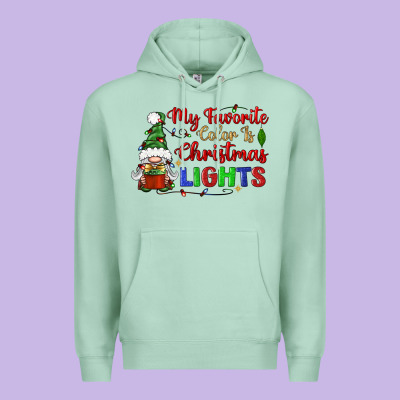 My Favorite Color Is Christmas Lights Premium Hoodie Designed By Bundleandbundleshop