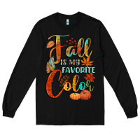 Black fall is my favorite color Long Sleeve Tee - CowGirlArtShop