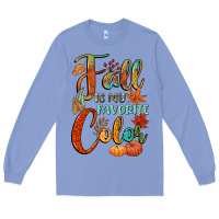 Colony Blue fall is my favorite color Long Sleeve Tee - CowGirlArtShop