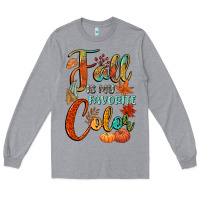 Heather Grey fall is my favorite color Long Sleeve Tee - CowGirlArtShop