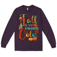 Plum fall is my favorite color Long Sleeve Tee - CowGirlArtShop