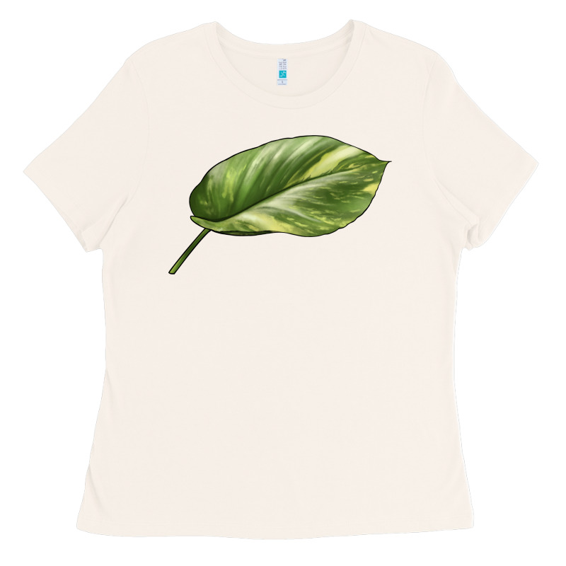 Golden Pothos Leaf Ladies Tee by LillyAllenDesigns | Teevron
