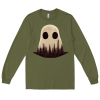 Army Green forrest ghost Long Sleeve Tee - lanVoArt