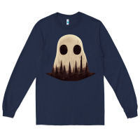 Navy forrest ghost Long Sleeve Tee - lanVoArt