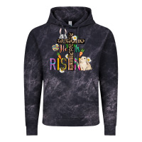 Cloud Black He is risen Easter Day Vintage Hoodie - HowdyJamesFarm
