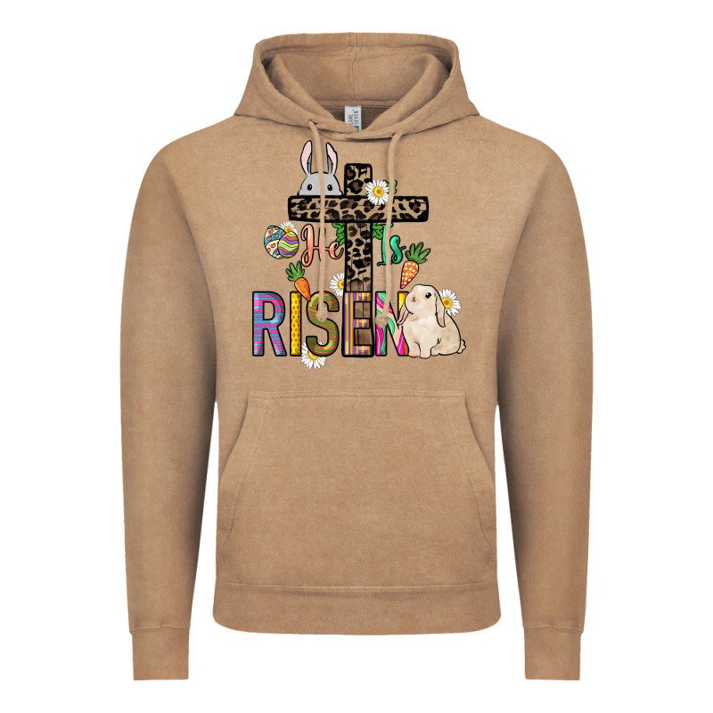 He Is Risen Easter Day Vintage Hoodie by HowdyJamesFarm | Teevron