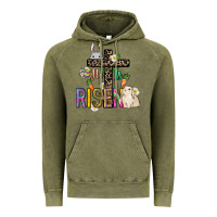 Vintage Olive He is risen Easter Day Vintage Hoodie - HowdyJamesFarm