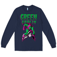 Navy green goblin Long Sleeve Tee - lanVoArt