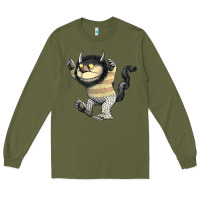 Army Green where the wild things are carol Long Sleeve Tee - lanVoArt