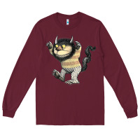 Burgundy where the wild things are carol Long Sleeve Tee - lanVoArt
