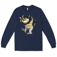 Navy where the wild things are carol Long Sleeve Tee - lanVoArt