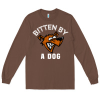 Bitten By A Dog Angry Dog Bite Funny Gift Long Sleeve Tee | Teevron
