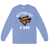 Colony Blue bitten by a dog angry dog bite funny gift Long Sleeve Tee - lanVoArt