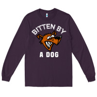 Plum bitten by a dog angry dog bite funny gift Long Sleeve Tee - lanVoArt