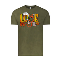 Vintage Olive Thanksgiving love Nurse Vintage Tee - NancyCooperArtShop