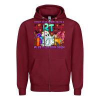 Burgundy respiratory therapist halloween humor Zipper Hoodie - CowhideDigitalArt