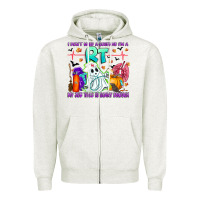 Oatmeal Heather respiratory therapist halloween humor Zipper Hoodie - CowhideDigitalArt