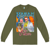 Army Green hasan piker t shirts gift for fans for men and women gift mother day f Long Sleeve Tee - lanVoArt