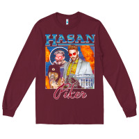 Burgundy hasan piker t shirts gift for fans for men and women gift mother day f Long Sleeve Tee - lanVoArt