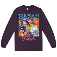 Plum hasan piker t shirts gift for fans for men and women gift mother day f Long Sleeve Tee - lanVoArt