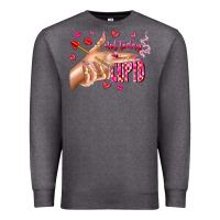 Charcoal Heather Not Today Cupid Premium Sweatshirt - CowhideDigitalArt
